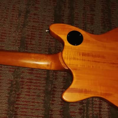 2005 MIK Squier Master Series M-80 Set Neck Electric Guitar M80 Satin Amber image 4