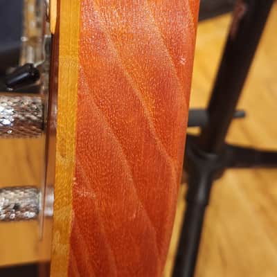 Delaney USA MADE Mike Zito Peace-Hand Signed-Trans Corvette Red Stain-Lollar Pick UPS-Swamp Ash-V Neck-w/ HSC image 14