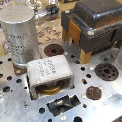 Silvertone 3070 R2R Power Amp Section w/ tubes and speaker 1954 image 5