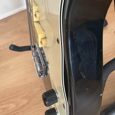 Lotus P Bass Circa 1980s - Black with White Pickguard image 6