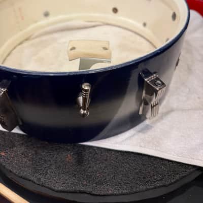 1965 Ludwig Pioneer in Blue/Silver Duco Lacquer (w/vintage case, stand, Ludwig sticks) image 13