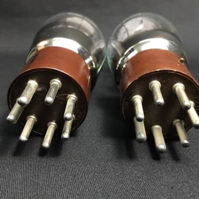 PAIR RCA 1625 Coke Bottle Brown Base POWER VACUUM TUBES Tested USA 11.2723-D image 3