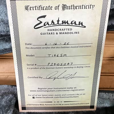 Eastman T146SM Electric Guitar - Classic image 8