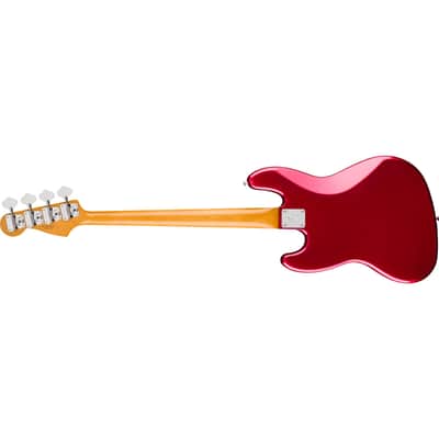 Fender Vintera III Early 70s Jazz Bass w/ Gig Bag - Candy Apple Red image 5