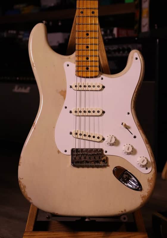 Fender Eric Johnson Signature Blonde White 2007 Custom relic image 1