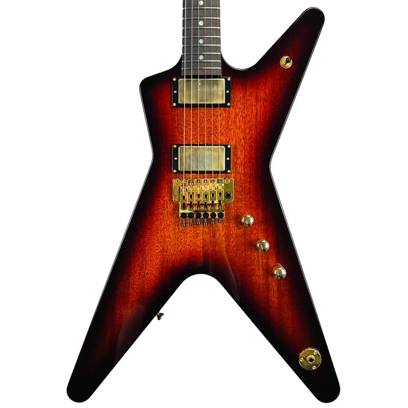 Dean USA Custom Shop ML Mahogany Floyd Rose Gold Hardware - Trans Brazilia image 1