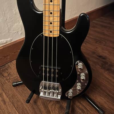 Ernie Ball Music Man StingRay 4 H with Maple Fretboard 1984 - 1990 - Black w/gig bag or original hard case image 1