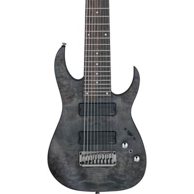 Ibanez RG Axe Design Lab RG9PB 9-String Electric Guitar - Transparent Gray Burst image 4