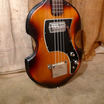 Ibanez Violin Style Bass Guitar 1960's Sunburst image 7