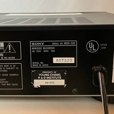 Sony MDS-302 Professional MiniDisc Recorder Deck Tested Working MD Player image 6