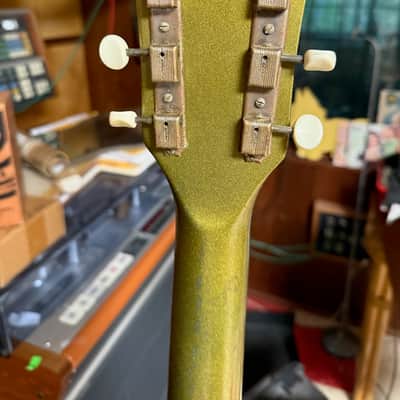 1953-1954 Kay K-136 Green Peanut Stratotone H-44 Two Tone Guitar image 5