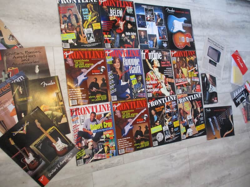 Fender Frontline Back Issues 1990's + Case Candy tags etc. image 1