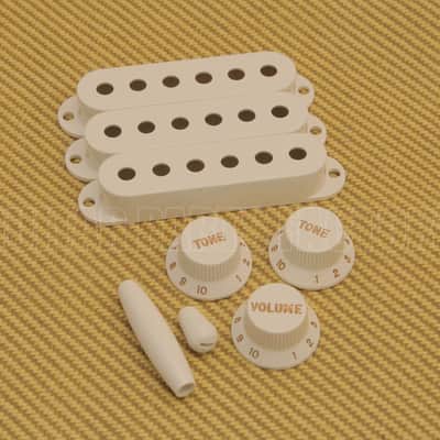 099-2096-000 Fender '50s Stratocaster Eggshell Accessory Kit Knobs/Covers/Tips