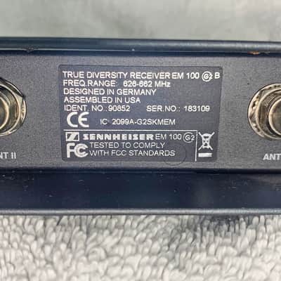 Sennheiser EW 100 G2 Wireless System (B-Band: 626–662 MHz) MINT - w/ BOX & PAPERS image 6