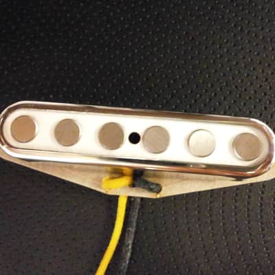 Q pickups Telecaster WHITE QUARTER POUND Pickups Set Custom Tele Bridge Neck .250" A5 Hand Wound image 6