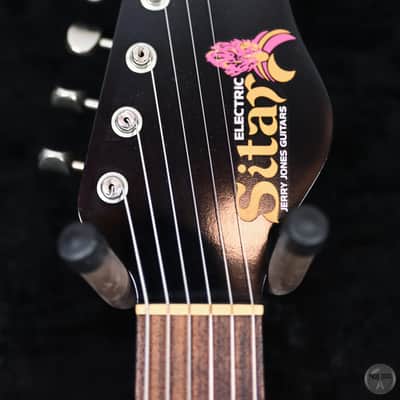 Jerry Jones Master Electric Sitar from the early 90s in Crackle Red/Black with Hardcase image 9