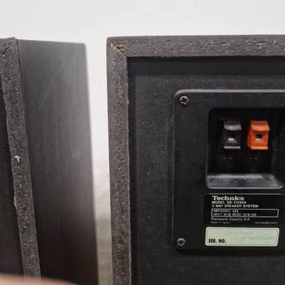Technics - Bookshelf Speakers - Pair - Black - Fair image 7