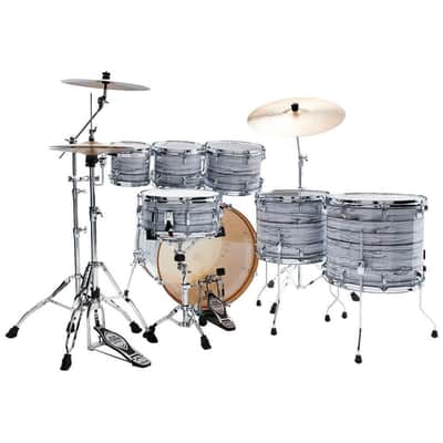Tama Superstar Classic 7pc Drum Set Ice Ash Wrap image 7