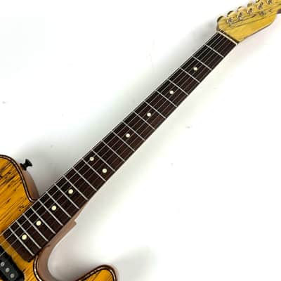 Custom Telecaster Abalone  Bound body with Spalted top. Rosewood board on Maple neck Fender Gigbag Included. image 3