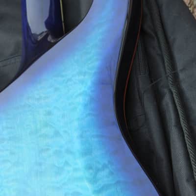 Dean Vendetta 4.0 Translucent Blue Quilted Top Guitar John Petrucci Liquifier Dimarzio Pickups! image 19