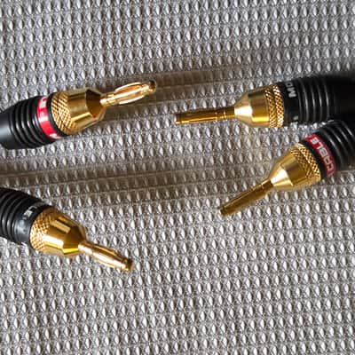 Monster Cable Z4 speaker cable with banana plugs in original case 10ft pair image 12