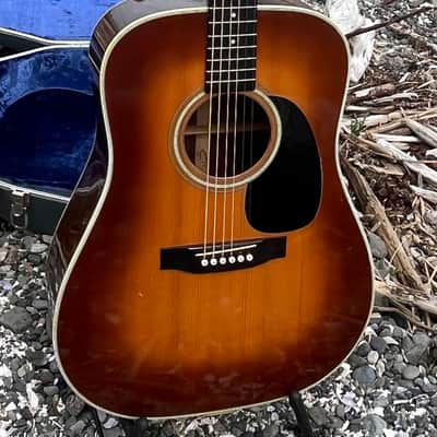 1978 Martin D-28 “shade top” sunburst with original case image 1