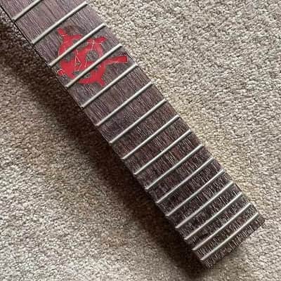 Reversed Headstock Maple Wood Electric Guitar Neck, 24 Frets Rosewood Fingerboard image 8