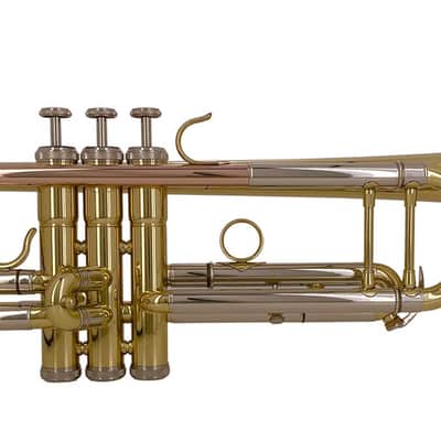 HUNTER Student 6418L Bb Trumpet Outfit - Lacquer 0.459" bore; 4 7/8" bell; 2 water keys - Yamaha YTR-2335 Style image 2
