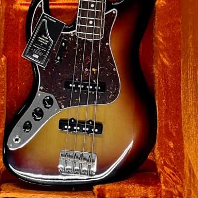 Fender American Vintage II 1966 Jazz Bass Left-Hand, 3-Color Sunburst + Case image 1