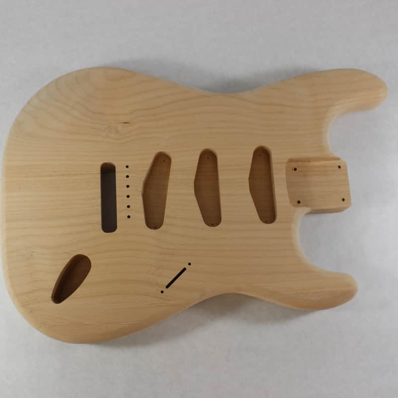Unfinished Alder SSS Strat Stratocaster body Fits Fender neck J1547 image 1