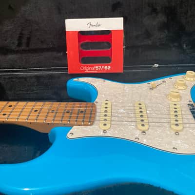 Fender Stratocaster 6.5 lbs. PC Miami Blue Roasted Maple Neck Fender 57/62 Pickups image 9