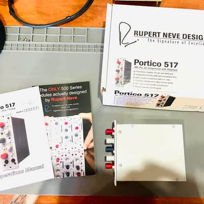 MINT Rupert Neve Designs Portico 517 500 Series Mic Pre / Compressor Module 2011 - Present - White image 5