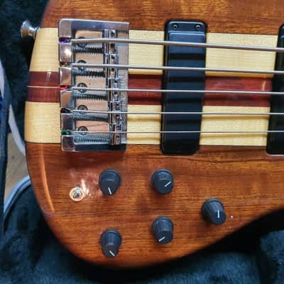 Pre Gibson Tobias Classic 5 String Bass #1782 Unique Rare Bubinga Bartolini image 6