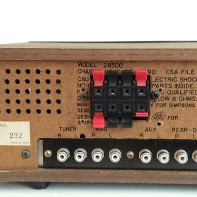 Sears 28500 Stereo Amplifier (by AGS) wood image 8