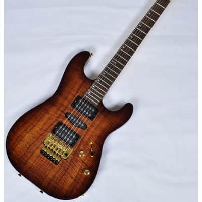 Schecter CET Koa Top USA Custom Shop Electric Guitar Tobacco Burst image 12