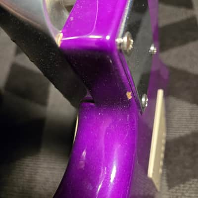 **UPGRADED** Squier Stratocaster 2000s w/ Hoxey Aluminum neck - Purple image 7