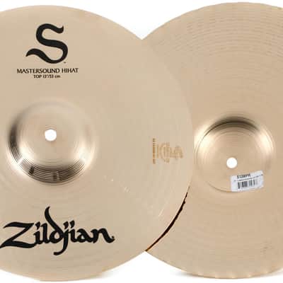 Zildjian 13 inch S Series Mastersound Hi-hat Cymbals (S13MPRd1) image 1