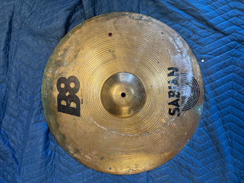 Sabian 20" B8 Ride Cymbal 1990 - 2010 - Natural image 1