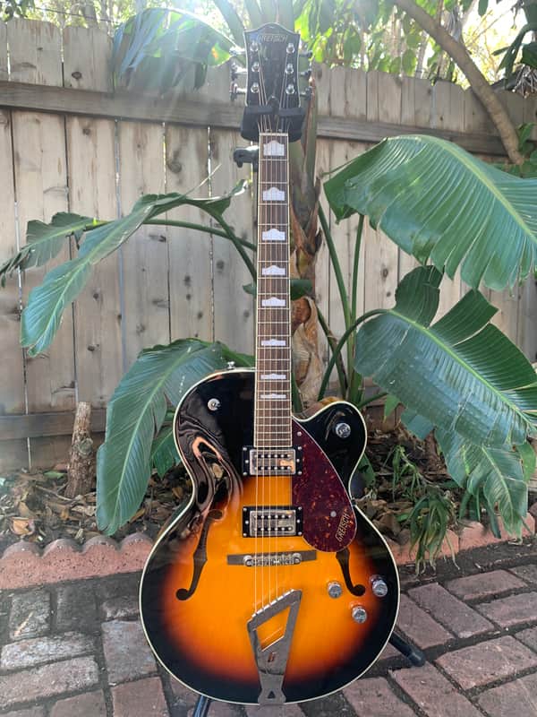 Upgraded Gretsch G2420 Streamliner Hollow Body with Laurel Fretboard, Chromatic II 2019 - Present - Aged Brooklyn Burst image 1