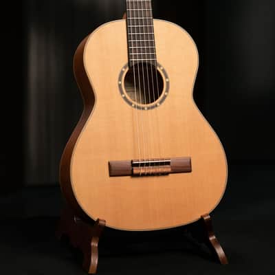 Ortega R122-3/4 Family Series Cedar Top Mahogany Neck 3/4-Size Nylon 6-String Classical Acoustic Guitar w/Gig Bag image 13