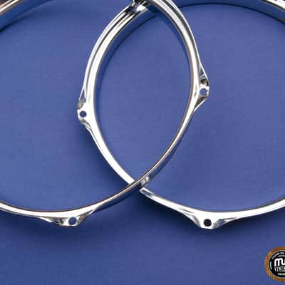 Sonor Phonic 10" 5 Holes Tom Hoops Pair - 70s-80s Vintage image 4