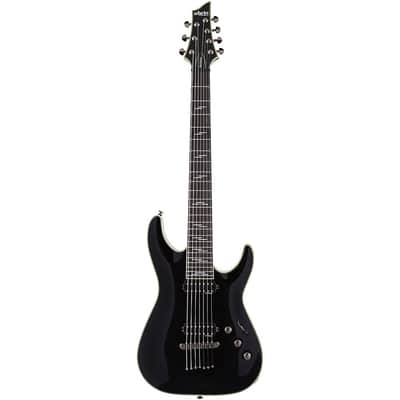 Schecter Guitar Research C-7 Blackjack 7-String Electric Guitar Regular Gloss Black image 3