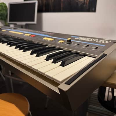 Korg Poly-61M Polyphonic Synthesizer 1980s - Gray image 3