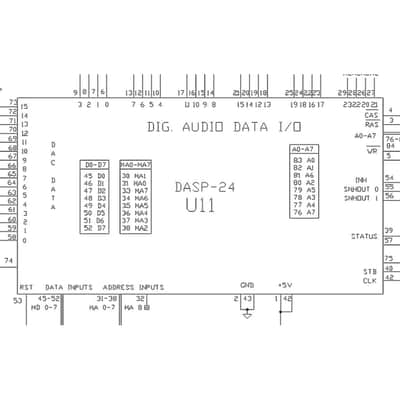 Alesis Quadraverb Parts - ASIC / DASP-24 / ZAK 24 (Qty=1) image 3