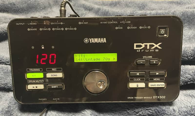 Yamaha DTX-502 Drum Trigger Module 2012 - 2017 - Black image 1