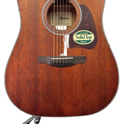 Ibanez AW54CE-OPN Artwood Mahogany 2014 - 2018 - Open Pore Natural image 2