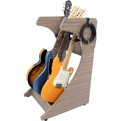 Gator Frameworks Elite Series 3 to 4-Space Guitar & Instrument Case Combo Rack Driftwood Grey Finish image 4