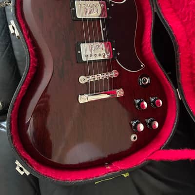 Vintage  Gibson  SG Standard  1972 All Original Heritage Cherry Rare Embossed  Pickups image 1