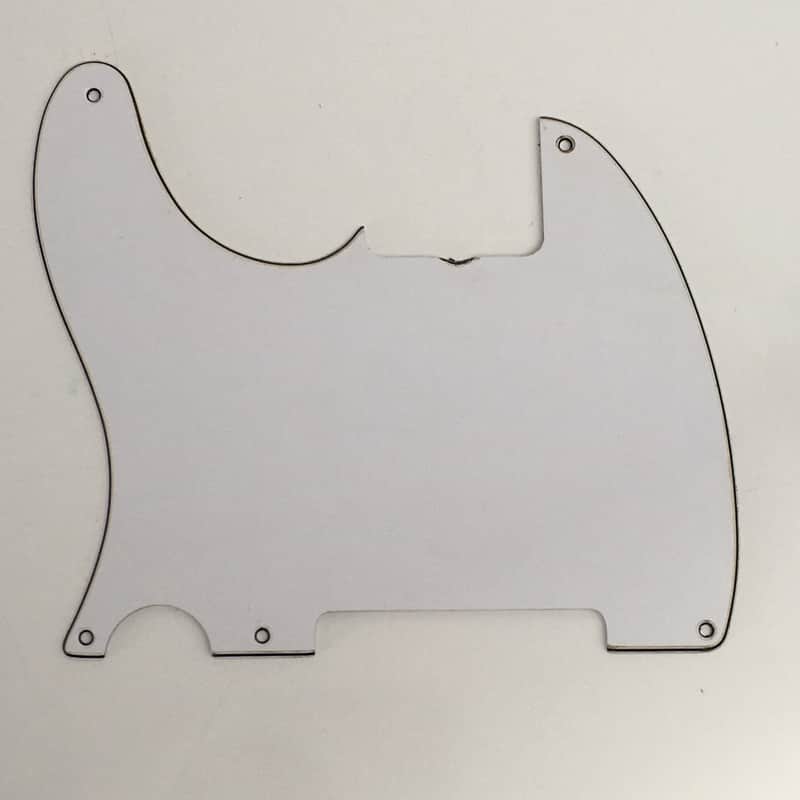 Lefty 59 Esquire 3-ply Relic White Pickguard Tele USA for Left Handed Fender Telecaster Aged 5-Hole image 1