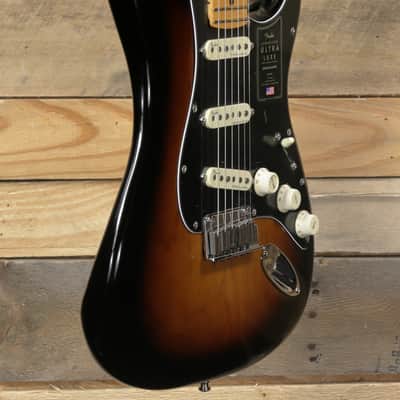 Fender American  Ultra Luxe Stratocaster Electric Guitar 2-Color Sunburst w/ Case "Mint Condition" image 2